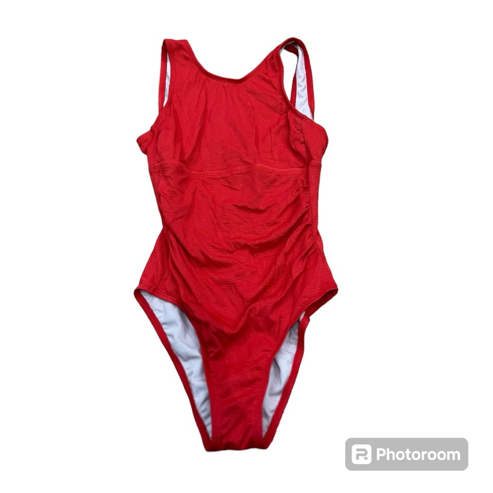 Kona Sol Women's One Piece Red Padded Swimsuit Size: Medium